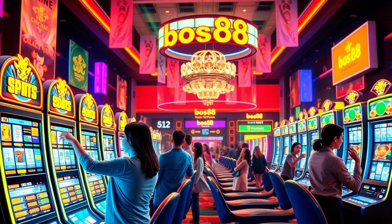 Menangkan pengalaman bermain bos88 slot dengan kegembiraan dalam suasana kasino yang meriah.
