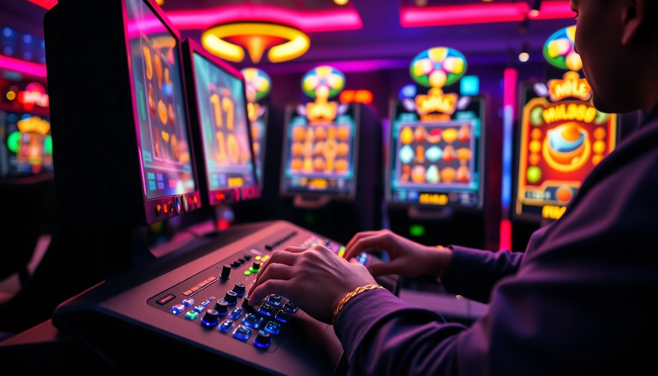 Menampilkan pemain dalam suasana permainan dengan mild88 slot, menambah pengalaman bermain yang mendebarkan.