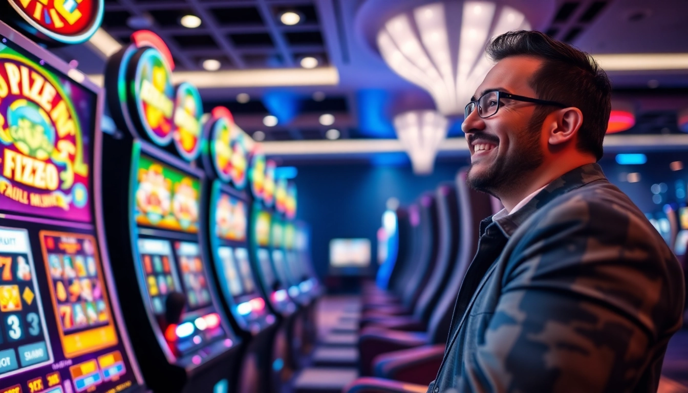 Menangkan qqmacan slot dengan pemain bahagia di kasino modern penuh warna.